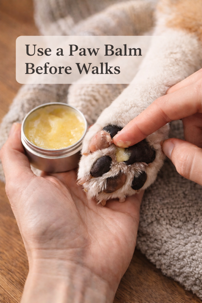 use-paw-balm-before-walks-dog